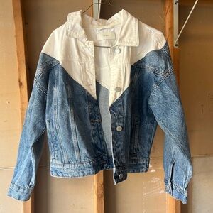 Blank NYC Blue and White Jean Jacket